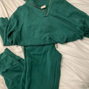 Women's Green Matching Set